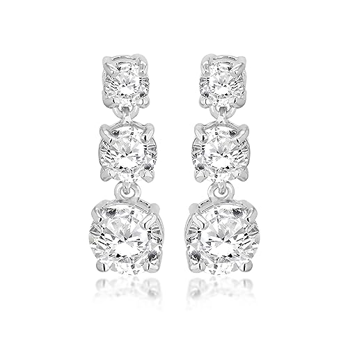 Amazon Essentials Ohrhänger aus Sterlingsilber mit Zirkonia von Amazon Essentials