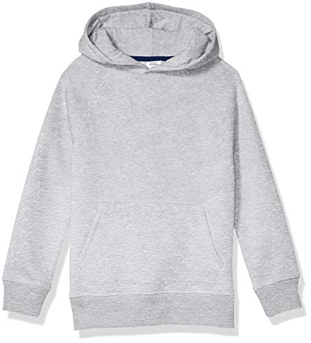 Amazon Essentials Jungen Fleece-Kapuzenpulli, Hellgrau Meliert, 6-7 Jahre von Amazon Essentials