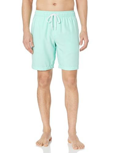 Amazon Essentials Herren Badehose, 23 cm, Mit Lockerer Passform und Schnelltrocknend - Auslauffarben, Minzgrün, M von Amazon Essentials