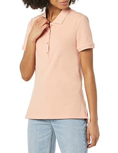 Amazon Essentials Damen Kurzärmeliges Poloshirt (Erhältlich In Übergröße), Korallenrosa, XS von Amazon Essentials