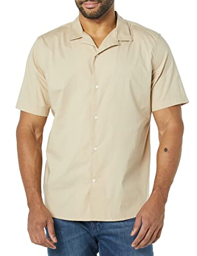 Amazon Essentials Herren Urlaubshemd Aus Baumwolle, Kurzärmelig Und Schmal Geschnitten, Khakibraun, M Amazon Essentials Herren Urlaubshemd Aus Baumwolle, Kurzärmelig Und Schmal Geschnitten, Khakibraun, M von Amazon Essentials