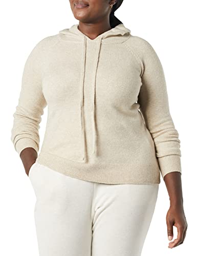 Amazon Essentials Damen Soft-Touch-Kapuzenpullover, Beige, L von Amazon Essentials