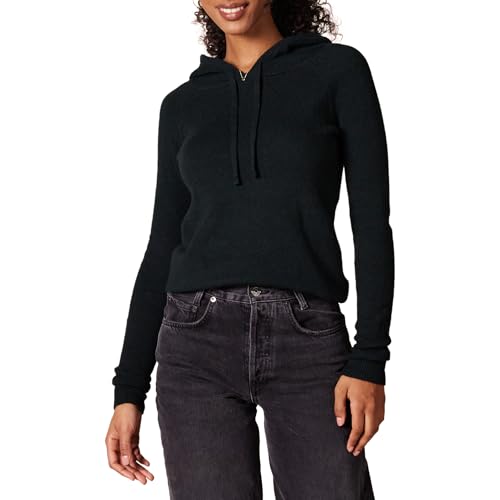 Amazon Essentials Damen Soft-Touch-Kapuzenpullover, Schwarz, XL von Amazon Essentials