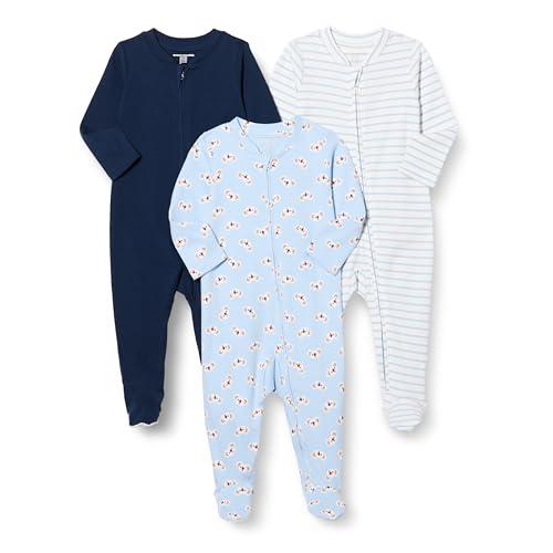 Amazon Essentials Unisex Baby Schlaf- und Spielanzug mit Fuß, 3er-Pack, Koala/Marineblau/Streifen, 0 Monate Amazon Essentials Unisex Baby Schlaf- und Spielanzug mit Fuß, 3er-Pack, Koala/Marineblau/Streifen, 0 Monate von Amazon Essentials