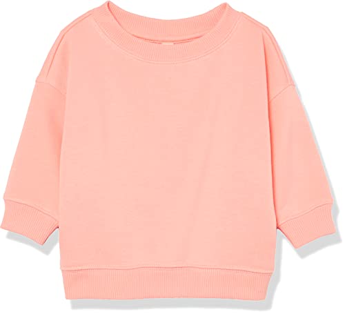 Amazon Essentials Unisex Baby Sweatshirt aus French Terry mit Rundhalsausschnitt (zuvor Amazon Aware), Pfirsich, Frühchen von Amazon Essentials