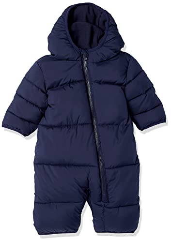 Amazon Essentials Unisex Baby Wasserabweisender Winter-Schneeanzug, Dunkles Marineblau, 3-6 Monate von Amazon Essentials