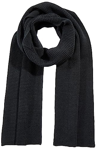 Amazon Essentials Unisex Erwachsene Waffelstrick-Schal, Schwarz, Einheitsgröße von Amazon Essentials