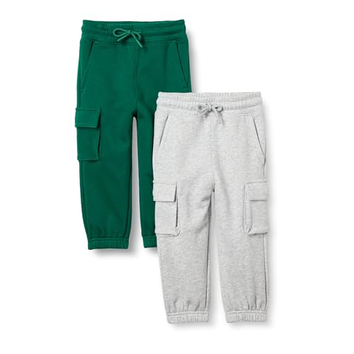 Amazon Essentials Unisex Kinder Cargo-Jogginghose, 2er-Pack, Dunkelgrün/Hellgrau Meliert, 6-7 Jahre Amazon Essentials Unisex Kinder Cargo-Jogginghose, 2er-Pack, Dunkelgrün/Hellgrau Meliert, 6-7 Jahre von Amazon Essentials