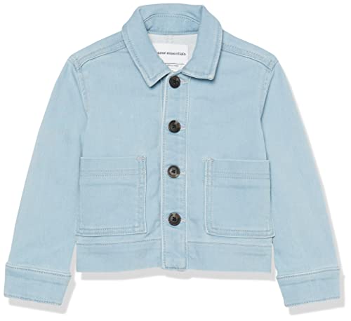 Amazon Essentials Unisex Kinder Jeansjacke Chore mit lockerer Passform, Helles Jeansblau, 3 Jahre von Amazon Essentials