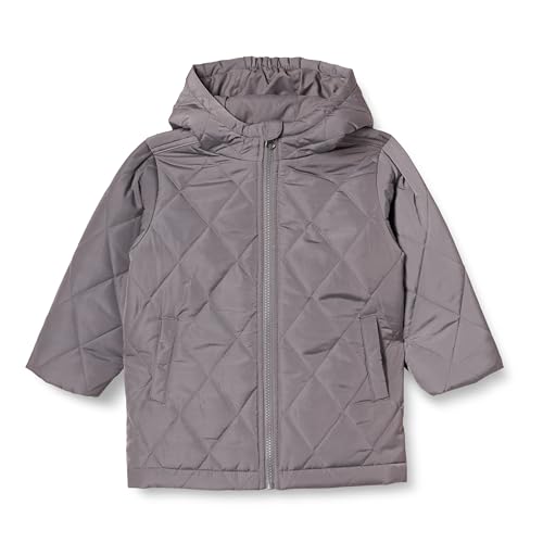 Amazon Essentials Unisex Kinder Lange Steppjacke, Grau, 9 Jahre von Amazon Essentials