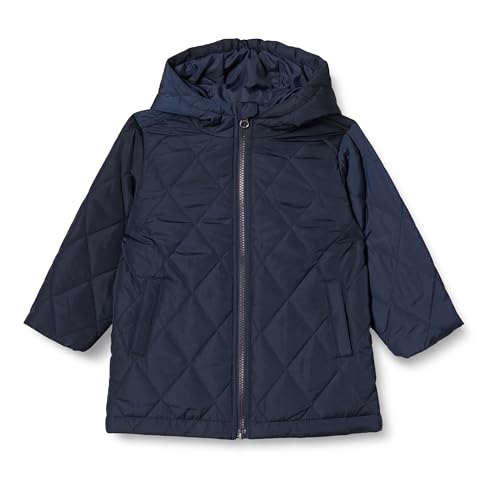 Amazon Essentials Unisex Kinder Lange Steppjacke, Marineblau, 11-12 Jahre von Amazon Essentials