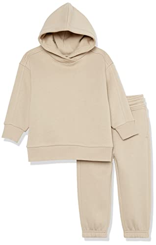 Amazon Essentials Unisex Kinder Modernes Sweat-Set, 2er-Pack, Bräunen, 3 Jahre von Amazon Essentials