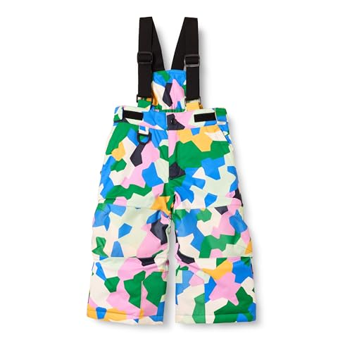 Amazon Essentials Unisex Kinder Ski- und Schneehosen, Geometrisches Tarnmuster, 9 Jahre von Amazon Essentials