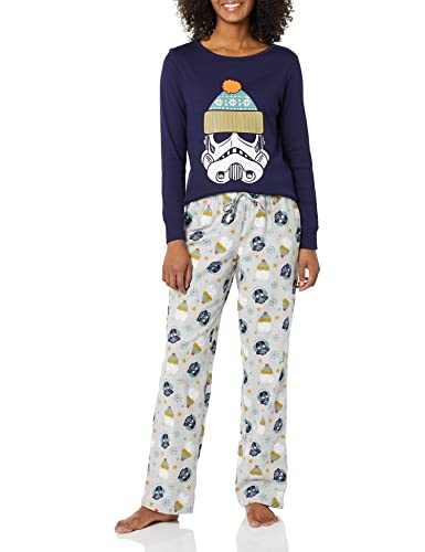 Amazon Essentials Disney | Marvel | Star Wars Damen Schlafanzug-Schlaf-Sets Flanell, Star Wars Winter - Womens, L von Amazon Essentials