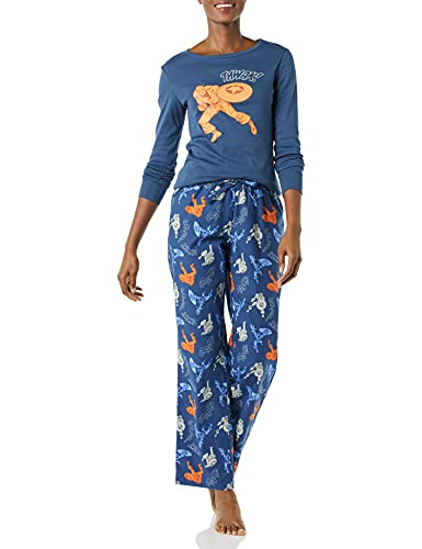 Amazon Essentials Disney | Marvel | Star Wars Damen Schlafanzug-Schlaf-Sets Flanell, Marvel Captain America, S von Amazon Essentials