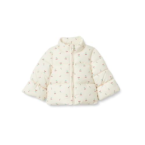 Amazon Essentials X Sofia Grainge Unisex Baby TAFT Puffer Jacke, Ivory Cherries, 3T von Amazon Essentials
