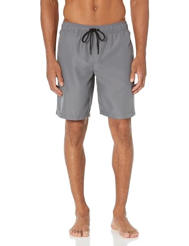 Amazon Essentials Herren Badehose, Schnell Trocknend, 23 cm, Kohlegrau, XL von Amazon Essentials