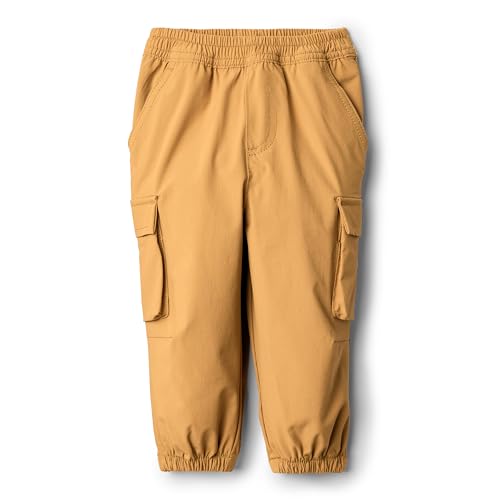 Amazon Essentials x Sofia Grainge Baby Jungen Nylon-Fallschirmhosen, Kamelbraun, 18 Monate von Amazon Essentials