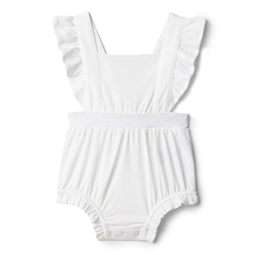 Amazon Essentials x Sofia Grainge Baby Mädchen Ärmelloser Body mit Rüschen, Weiß, 6-9 Monate von Amazon Essentials