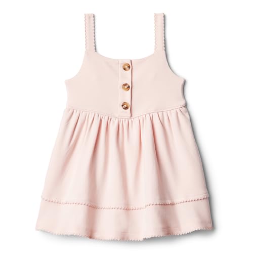 Amazon Essentials x Sofia Grainge Freizeitkleid aus Strick für Baby Mädchen, Hellrosa, 3-6 Monate von Amazon Essentials