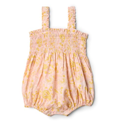 Amazon Essentials x Sofia Grainge Baby Mädchen Gewebter Ärmelloser Einteiler, Muschelrosa Verziertes Paisley, 24 Monate von Amazon Essentials