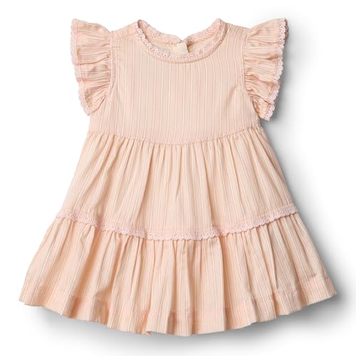 Amazon Essentials x Sofia Grainge Baby Mädchen Gewebtes Kleid mit Rüschenärmeln, Pfirsich Klassischer Streifen, 6-9 Monate Amazon Essentials x Sofia Grainge Baby Mädchen Gewebtes Kleid mit Rüschenärmeln, Pfirsich Klassischer Streifen, 6-9 Monate von Amazon Essentials