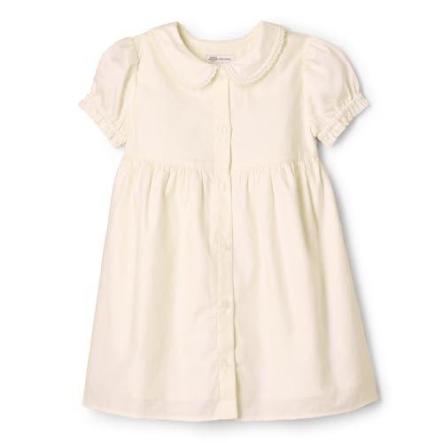 Amazon Essentials x Sofia Grainge Baby Mädchen Kleid aus Baumwollsatin mit Kragen, Elfenbein, 6-9 Monate Amazon Essentials x Sofia Grainge Baby Mädchen Kleid aus Baumwollsatin mit Kragen, Elfenbein, 6-9 Monate von Amazon Essentials