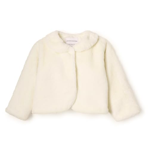 Amazon Essentials x Sofia Grainge Baby Mädchen Kunstpelz-Jacke, Elfenbein, 6-9 Monate von Amazon Essentials
