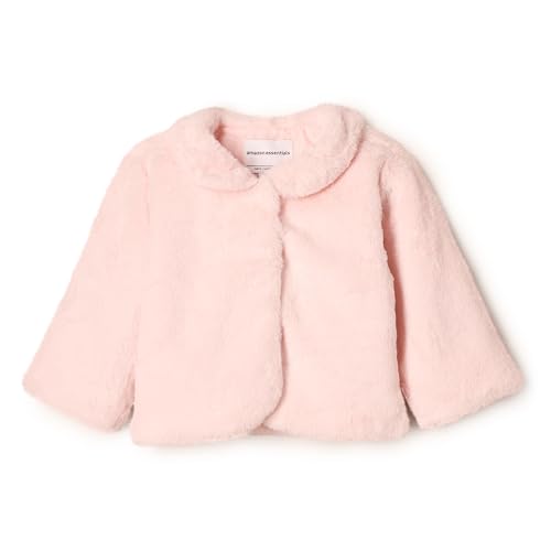 Amazon Essentials x Sofia Grainge Baby Mädchen Kunstpelz-Jacke, Hellrosa, 24 Monate von Amazon Essentials