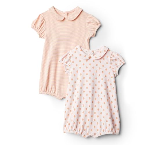 Amazon Essentials x Sofia Grainge Baby Mädchen Kurzärmliger Body mit Bubikragen, 2er-Pack, Erdbeere/Streifen, 0 Monate Amazon Essentials x Sofia Grainge Baby Mädchen Kurzärmliger Body mit Bubikragen, 2er-Pack, Erdbeere/Streifen, 0 Monate von Amazon Essentials