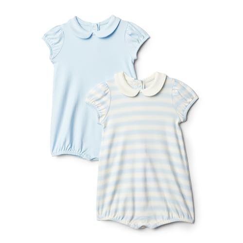 Amazon Essentials x Sofia Grainge Baby Mädchen Kurzärmliger Body mit Bubikragen, 2er-Pack, Hellblau/Streifen, 0-3 Monate Amazon Essentials x Sofia Grainge Baby Mädchen Kurzärmliger Body mit Bubikragen, 2er-Pack, Hellblau/Streifen, 0-3 Monate von Amazon Essentials