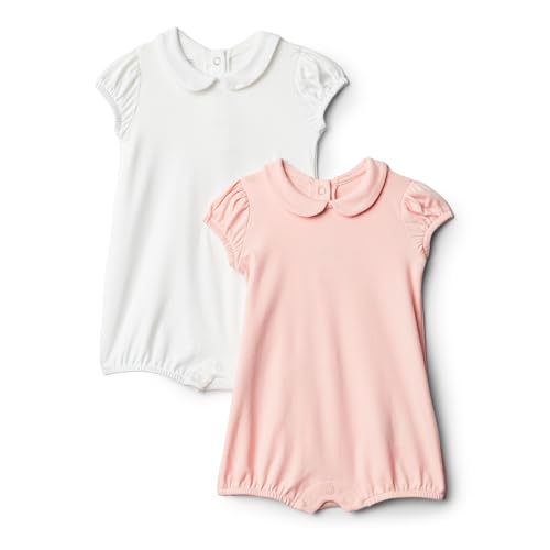 Amazon Essentials x Sofia Grainge Baby Mädchen Kurzärmliger Body mit Bubikragen, 2er-Pack, Hellrosa/Weiß, 0-3 Monate Amazon Essentials x Sofia Grainge Baby Mädchen Kurzärmliger Body mit Bubikragen, 2er-Pack, Hellrosa/Weiß, 0-3 Monate von Amazon Essentials