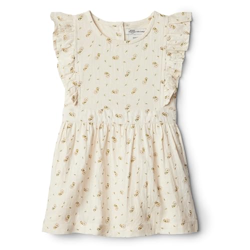 Amazon Essentials x Sofia Grainge Baby Mädchen Leinenkleid, Elfenbein Ditsy Blumen, 24 Monate von Amazon Essentials