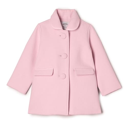 Amazon Essentials x Sofia Grainge Baby Mädchen Mantel aus Wollmischung, Rosa, 12 Monate von Amazon Essentials