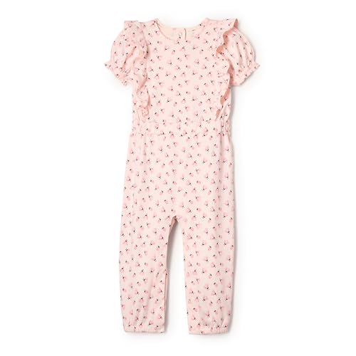 Amazon Essentials x Sofia Grainge Baby Mädchen Strampler mit Rüschen, Blassrosa Kleine Marienkäfer, 0-3 Monate von Amazon Essentials