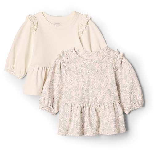 Amazon Essentials x Sofia Grainge Baby Mädchen Strickoberteil mit 3/4-Ärmeln, 2er-Pack, Elfenbein/Skizze Floral, 6-9 Monate Amazon Essentials x Sofia Grainge Baby Mädchen Strickoberteil mit 3/4-Ärmeln, 2er-Pack, Elfenbein/Skizze Floral, 6-9 Monate von Amazon Essentials