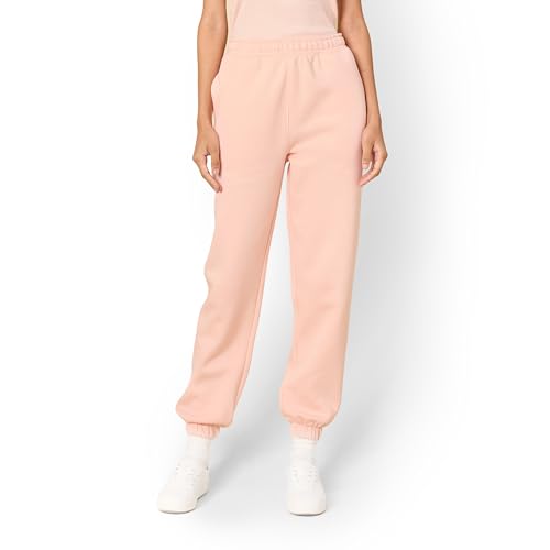 Amazon Essentials x Sofia Grainge Damen Hochtaillierte Jogger im Relaxed Fit, Rosa, XXL von Amazon Essentials