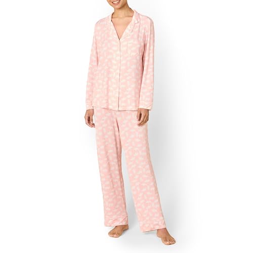 Amazon Essentials x Sofia Grainge Damen Schlafanzug-Set, Blassrosa Eisbär, M von Amazon Essentials