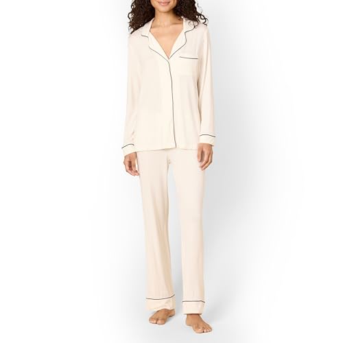 Amazon Essentials x Sofia Grainge Damen Schlafanzug-Set, Elfenbein, M von Amazon Essentials