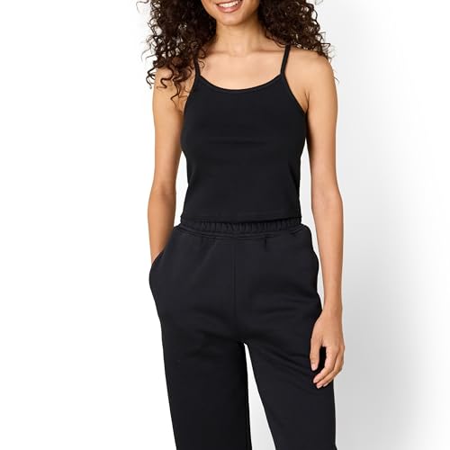 Amazon Essentials x Sofia Grainge Damen Kurzes Unterhemd aus Mikrostrick, Schwarz, XL von Amazon Essentials