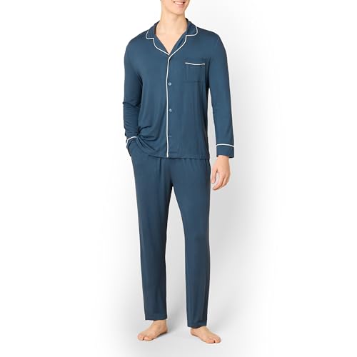 Amazon Essentials x Sofia Grainge Herren Pyjama-Set, Dunkles Marineblau, S von Amazon Essentials