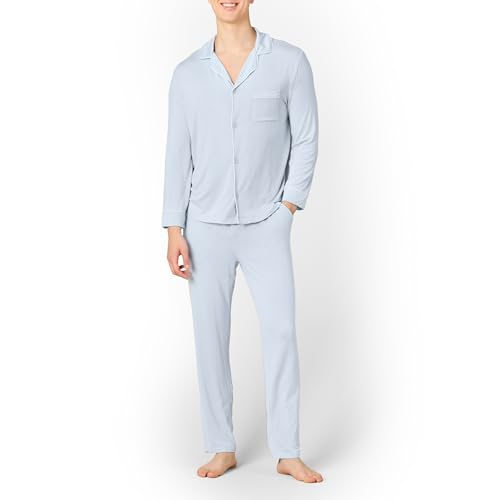 Amazon Essentials x Sofia Grainge Herren Pyjama-Set, Hellblau, M von Amazon Essentials