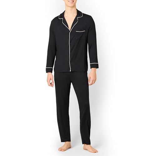 Amazon Essentials x Sofia Grainge Herren Pyjama-Set, Schwarz, XXL von Amazon Essentials