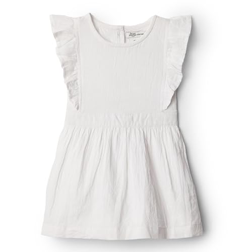 Amazon Essentials x Sofia Grainge Mädchen Leinenkleid, Weiß, 4 Jahre von Amazon Essentials