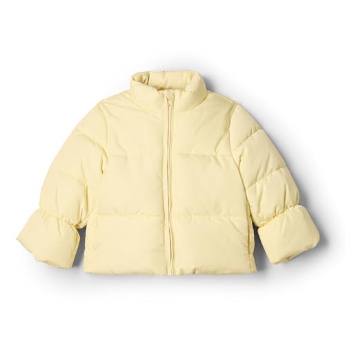 Amazon Essentials x Sofia Grainge Mädchen Steppjacke aus Taft, Buttergelb, 3 Jahre von Amazon Essentials