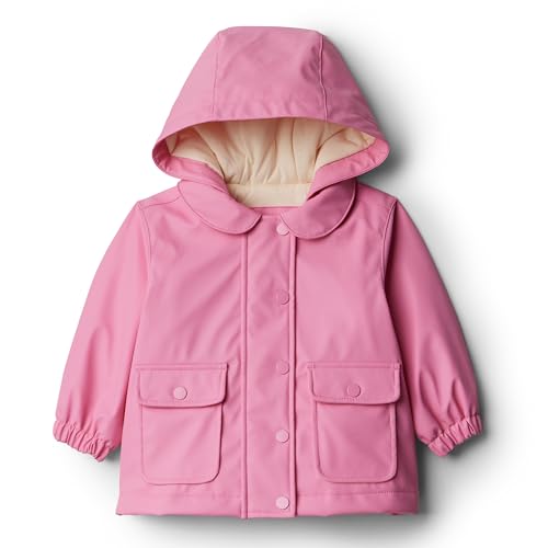 Amazon Essentials x Sofia Grainge Mädchen Wasserabweisende Regenjacke, Rosé, 3 Jahre von Amazon Essentials