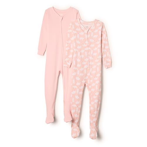 Amazon Essentials x Sofia Grainge Unisex Baby Eng anliegender Pyjama aus Baumwolle mit Fuß, 2er-Pack, Eisbär/Rosa, 12 Monate Amazon Essentials x Sofia Grainge Unisex Baby Eng anliegender Pyjama aus Baumwolle mit Fuß, 2er-Pack, Eisbär/Rosa, 12 Monate von Amazon Essentials