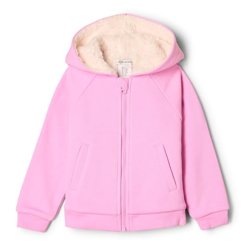 Amazon Essentials x Sofia Grainge Unisex Baby Kapuzenpullover mit Reißverschluss, Rosa, 12 Monate von Amazon Essentials