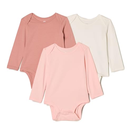 Amazon Essentials x Sofia Grainge Unisex Baby Langärmliger Body mit Rundhalsausschnitt, 3er-Pack, Elfenbein/Rosa/Terrakotta, 0 Monate Amazon Essentials x Sofia Grainge Unisex Baby Langärmliger Body mit Rundhalsausschnitt, 3er-Pack, Elfenbein/Rosa/Terrakotta, 0 Monate von Amazon Essentials
