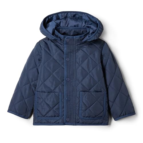 Amazon Essentials x Sofia Grainge Unisex Baby Mittelschwere Feldjacke mit Kapuze, Dunkles Marineblau, 18 Monate von Amazon Essentials